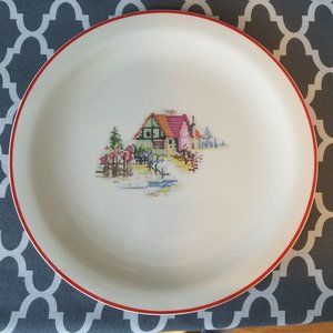 Crooksville Pottery Petit Point 12" Plate